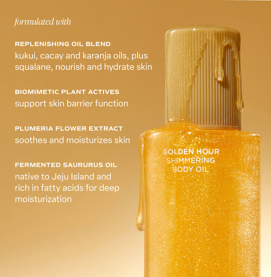 shimmer body oil ingredients