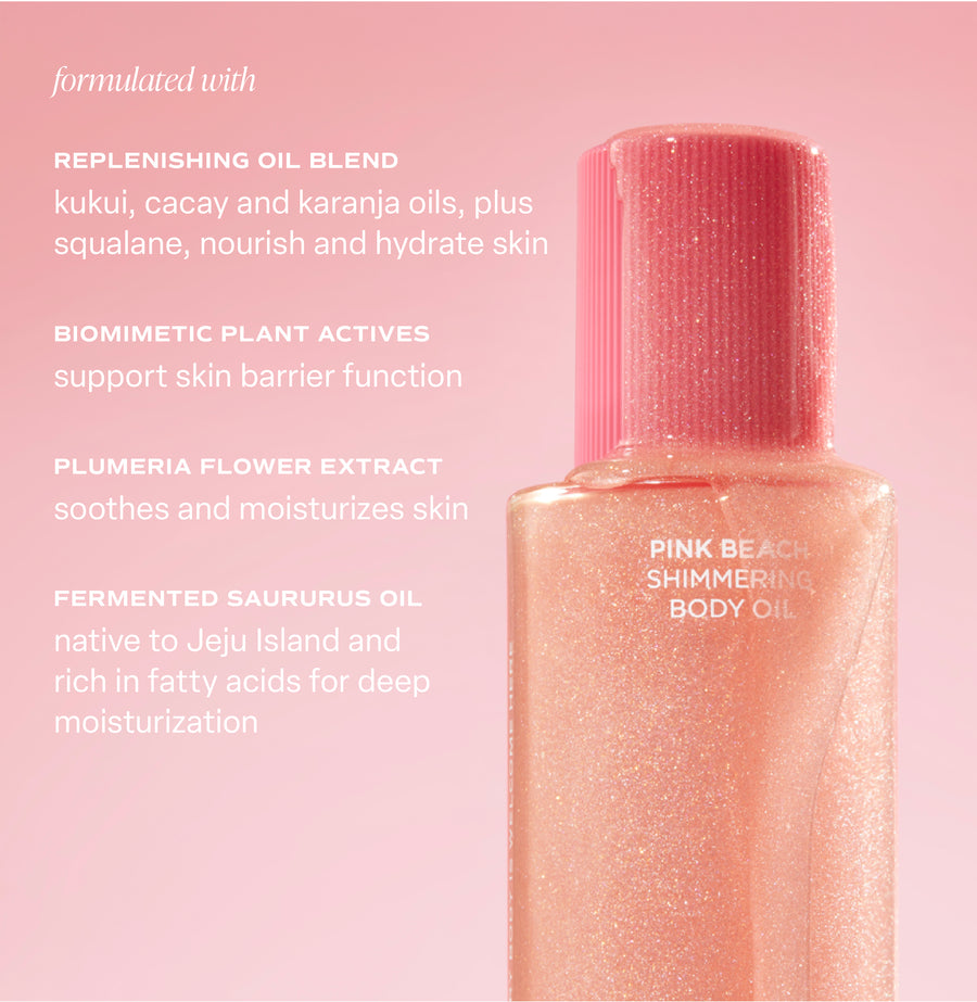 shimmer body oil ingredients