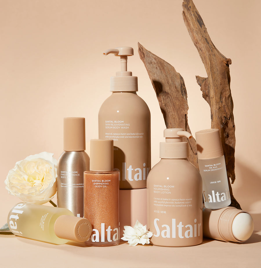 santal bloom body care collection