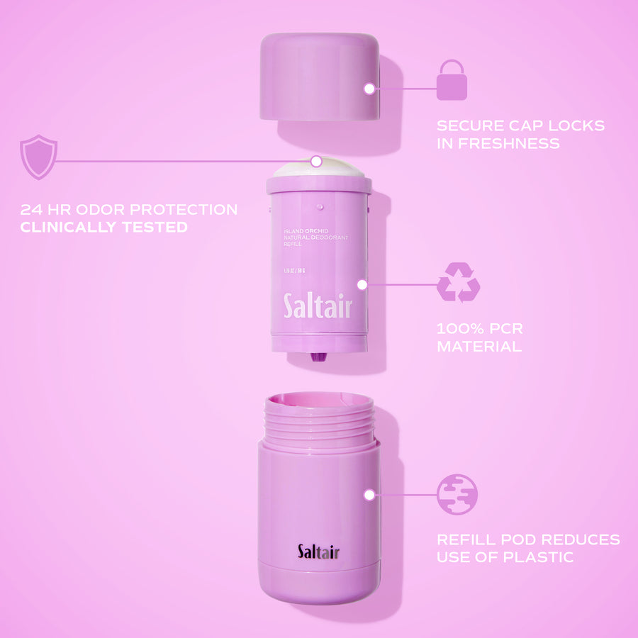 how refillable deodorant pods work